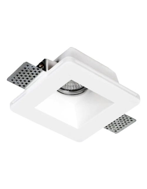 Century Jessy recessed square plaster spotlight White JESSY-SR120