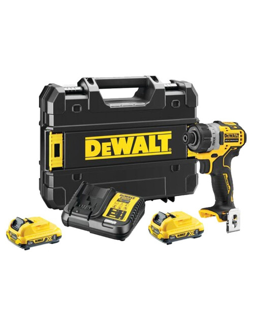 Perceuse-visseuse compacte Dewalt 1/4 12V Connexion DCF601D2-QW