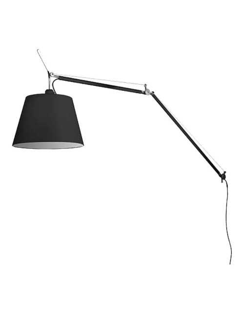 Artemide Tolomeo Mega lamp body with switch Black 0564030A