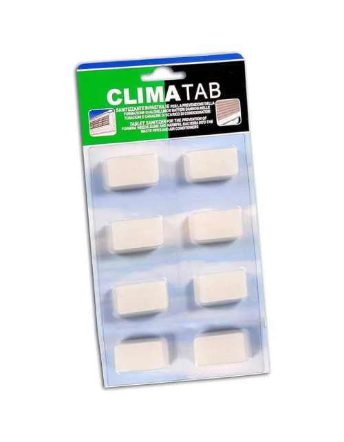 Pasticche sanitizzanti Facot Climatab per vaschette scarico condensa clima CLITABLI8E