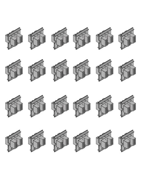 Abb Halterungen für Isolierschienen für Paneele 24 Stück PBHB1125