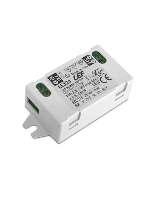 Power supply for LED strip LEF 6W 24VDC constant voltage 250mA IP20 LE324