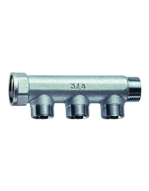 Far 3350 3-way MF 3/4" manifold for heating systems 3350 34