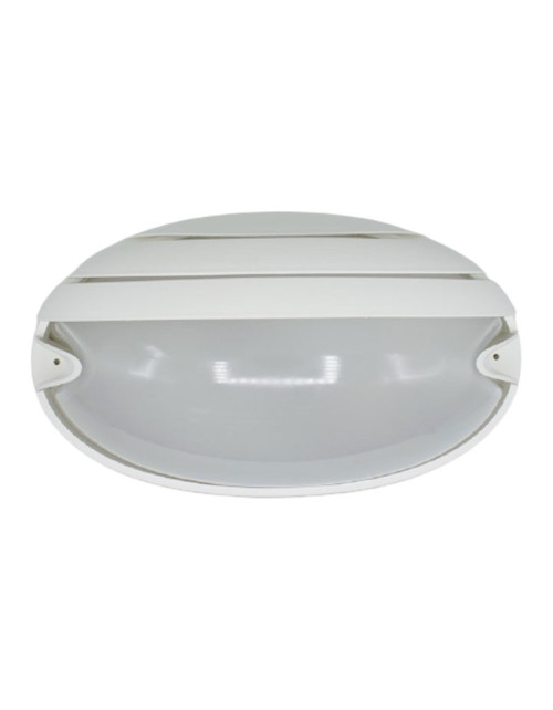 Plafonnier ovale Prisma CHIP avec douille E27, blanc IP55 005706