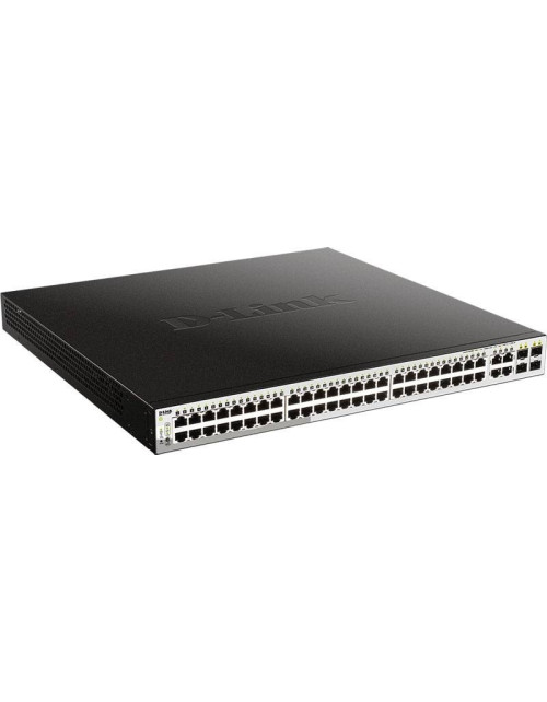 Commutateur réseau D-link 48GBE POE + 4SFP 1G 370W DGS-1210-52MP