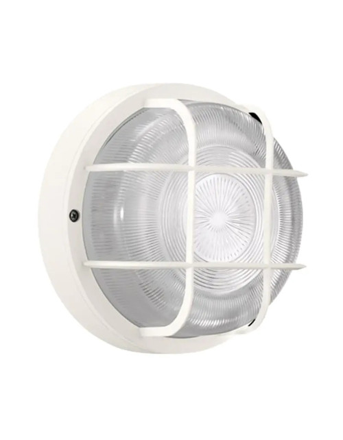 Lombardo turtle ceiling light with white round cage E27 IP44 LB46121