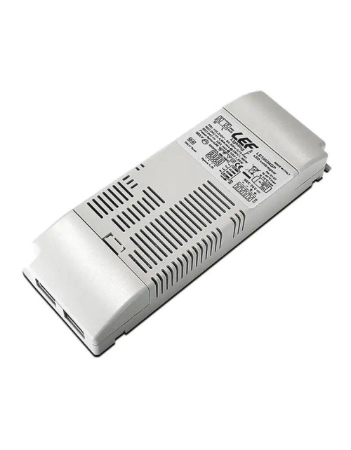 Alimentatore per strip LED LEF 100W 24VDC pulsante e segnale DALI IP20 LE10024DP