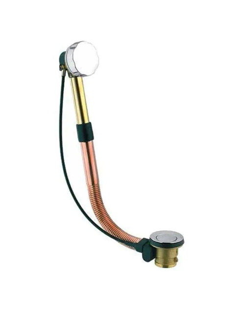 Siphon for Cgs sit-on bathtub in brass and copper 55-65 cm 048-CT-1.01