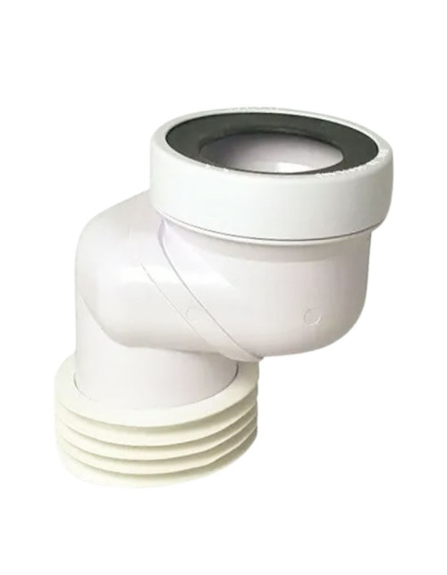 Bonde de toilette excentrique pour tuyaux GTL D 110 mm 6 cm blanc 234200PB6