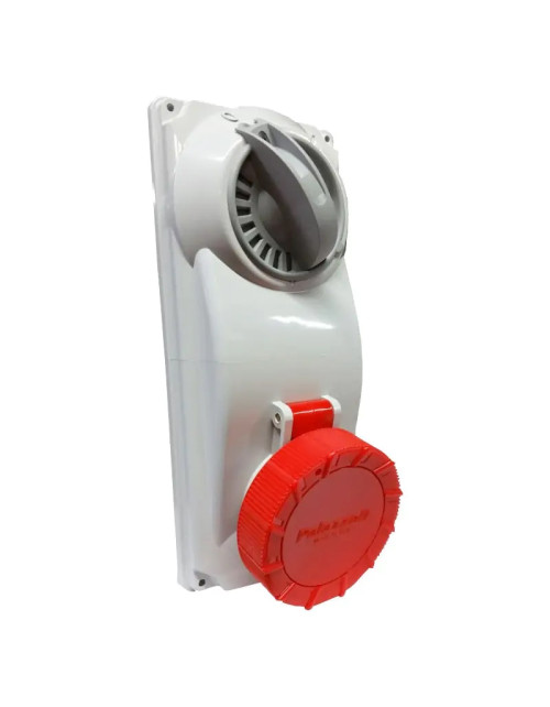 Palazzoli CEE Interlocked Industrial Socket 3P+E 16A 400V IP44