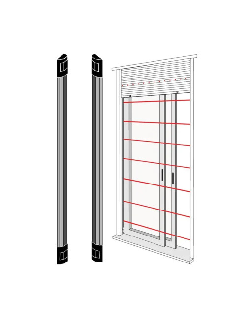 Barrera infrarroja Bentel IR para puertas y ventanas 1 Metro BAR100N