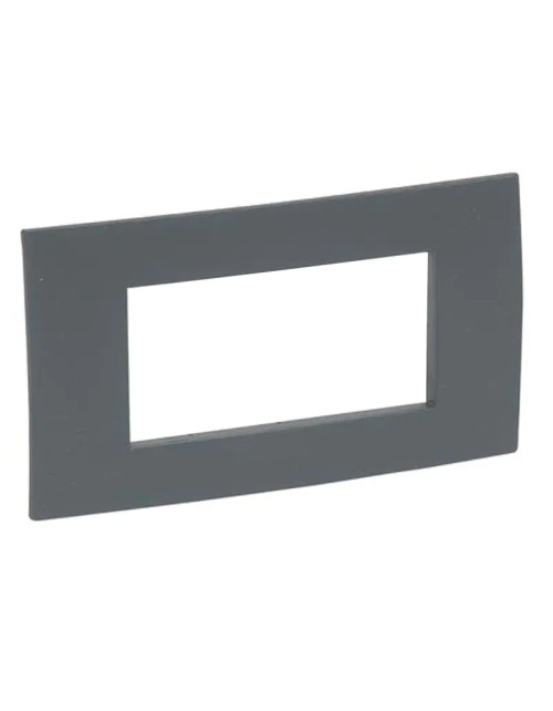 Legrand Vela assiette carrée 4 places anthracite 682631