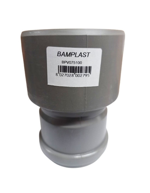 Raccord PVC Bampi avec joint Diamètre F 75/M 100 mm BPV075100