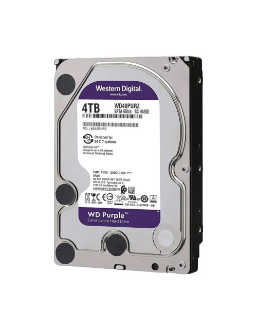 Disque dur Western HDD Digital 4 To 3,5 SATA III pour enregistreurs vidéo DVR WD40PURZ