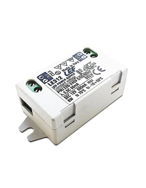 Fuente de alimentación para tira LED LEF 6W 12VDC tensión constante IP20 LE312