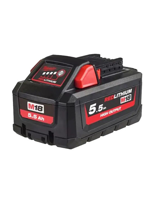 Batteria Milwaukee M18 High output HB5.5 18V-5,5AH a litio 4932464712