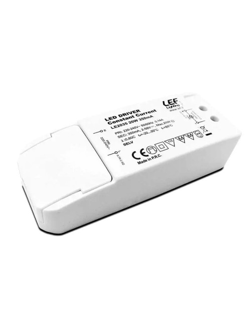 Alimentation pour lampes LED LEF 20W 2-29Vdc courant constant 700 mA IP20 LE2070