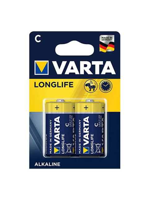 Linterna Varta pila 1/2 C alcalina 1.5V LR14 04114