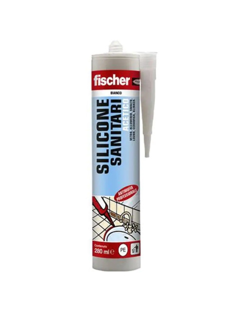 Fischer SAS 280 silicone sanitaire acétique blanc 00009361