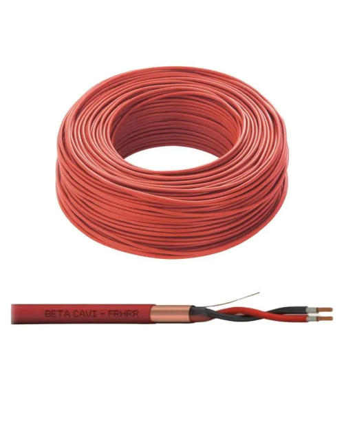 Beta Cavi 2x2,5 mm2 gaine LSZH Rouge 200m