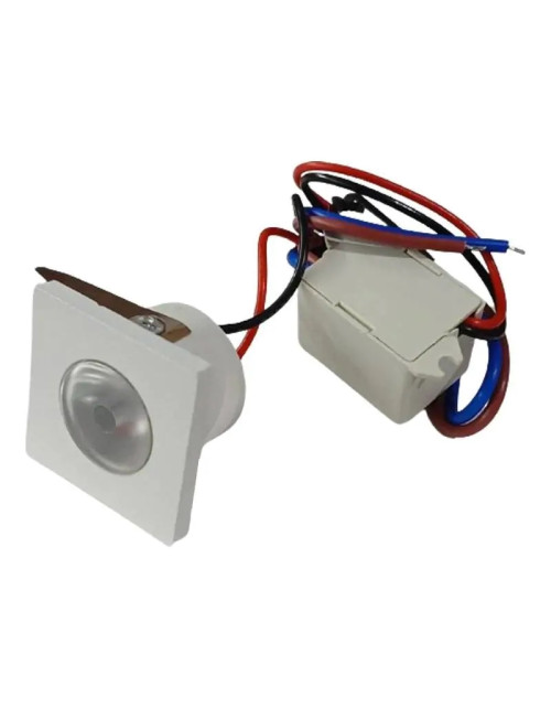 Faretto ad incasso Led quadrato Boboli 2W 4000K bianco DL2LQBN