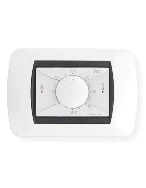 Geca Day built-in summer/winter electronic thermostat white 35321797