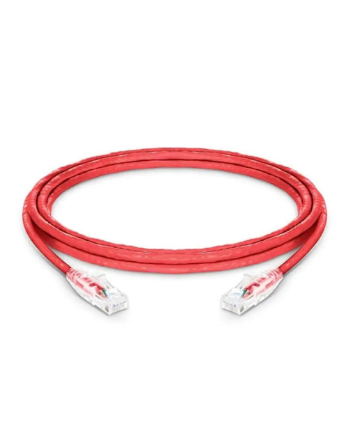 Cable de conexión de cobre Panduit Cat 6A 28 AWG UTP 3 metros Rojo UTP28X3MRD