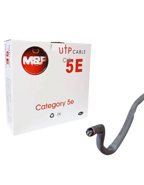 Cable de transmisión de datos UTP CAT 5E, gris 100 metros