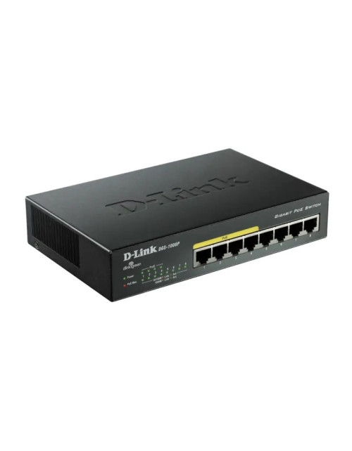 D-Link Switch 10/100/1K 4+4POE MAX 68W DGS-1008P