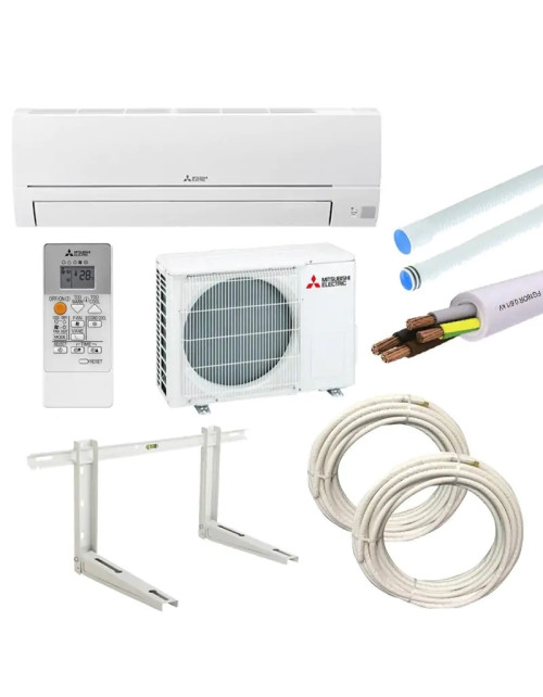 Aire acondicionado inteligente Mitsubishi 12000BTU 3.5KW R32 MSZ-HR35VF con KIT de montaje