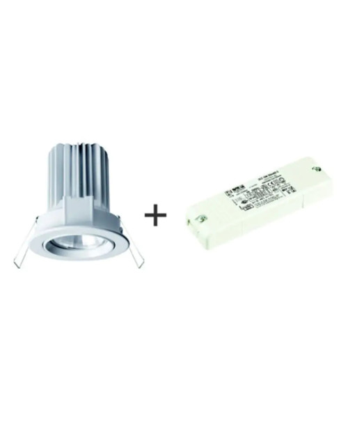 Foco empotrable LED Side 10W 4000K 40° con fuente de alimentación KT2825-JLBN40