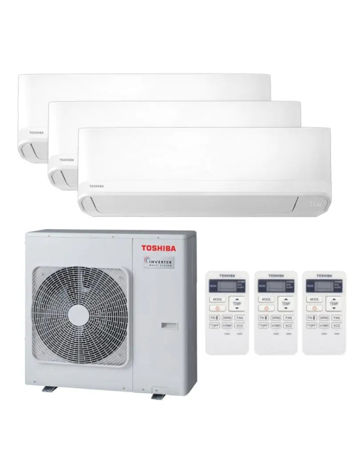 Climatiseur Split d'essai Toshiba Seiya 9000+12000+12000BTU A++/A+ R32