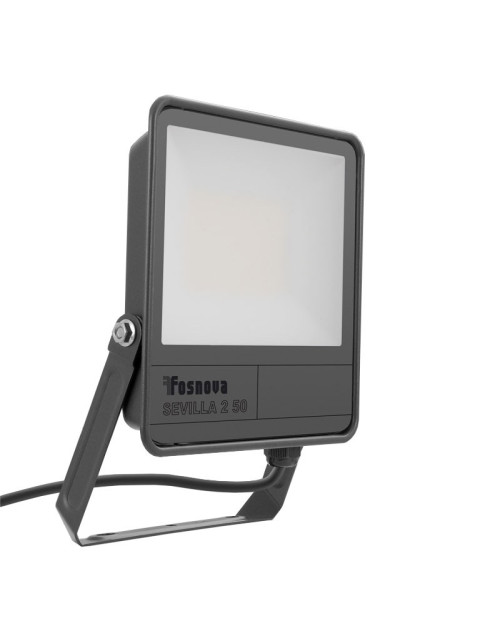 Fosnova Disano LED Floodlight 50W 6500K 5500 lumen Gray IP66 2241343300