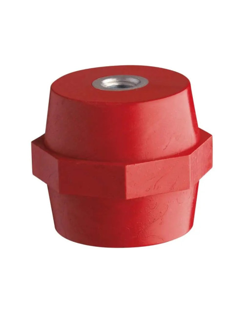 Isolateur en laiton Vemer H35 M6 couleur rouge SA524600