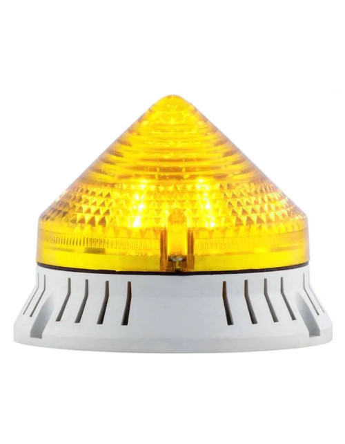 Sirena CTL 900 24V AC/DC yellow acoustic and flashing light device 33725