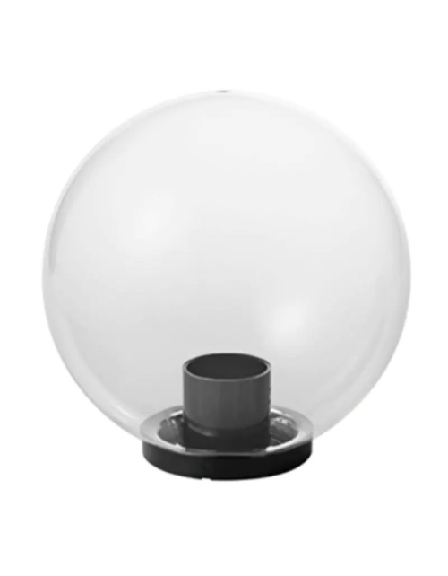 Sphère Mareco transparente diamètre 250 E27 pour poteau 60mm 1080201T