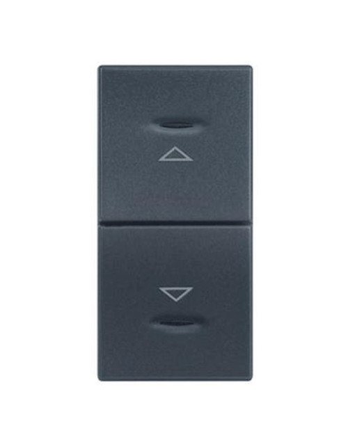 Legrand Vela bouton double anthracite avec indicateurs 1 module 682745