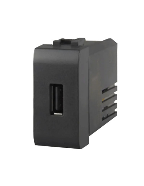 Caricatore USB 4box per Bticino LivingLight antracite 2.1A 4B.L.USB