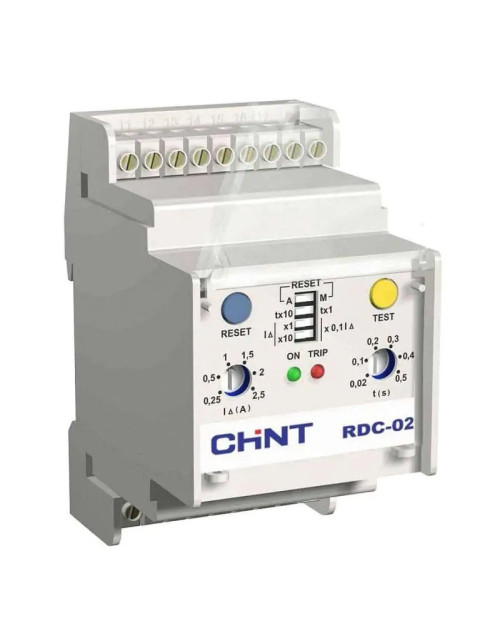 Relè differenziale modulare Chint Tipo A 0,025-25A 115012