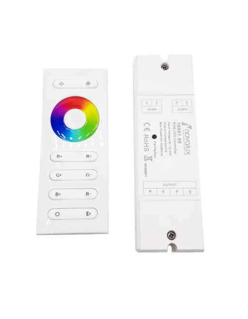 Controller RGB per LED Novalux con telecomando 12/24VDC 16901.99