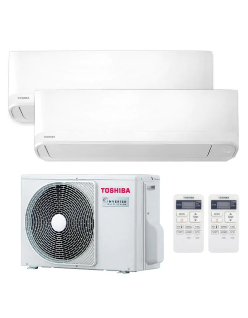 Climatiseur Dual Split Toshiba Seiya 9000BTU+12000BTU 2,5kW+3,3kW A++/A+ R32