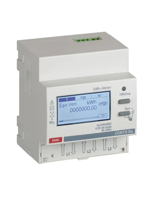 Ime 63A Dreiphasen-Impulsenergiezähler 4 Module CE4DF30PCL1