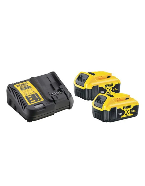 KIT de démarrage 2 batteries DeWALT 18V 5.0AH et chargeur de batterie DCB115P2-QW