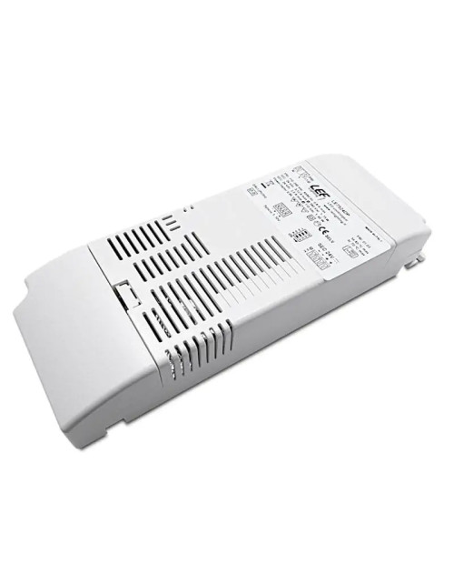 Alimentatore per strip LED LEF 75W 24VDC pulsante e segnale DALI IP20 LE7524DP