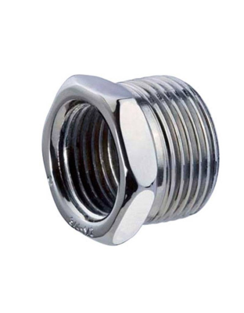 Threaded fitting for Oter pipes in galvanized steel M/F 1/2 x 1/4 24105