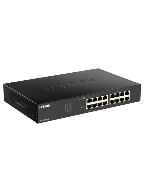Commutateur géré intelligent D-Link 16 ports Ethernet Gigabit 16GBE DGS-1100-16V2