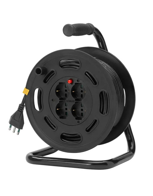 Vimar cable reel with 4 universal sockets 10/16A length 30m 0P32731