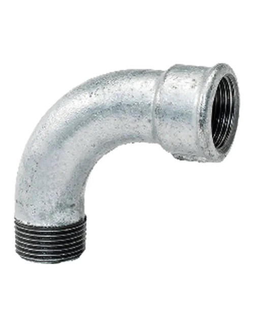 90 degree bend for cast iron pipes Gebo Male/Female 1 inch 1-6G