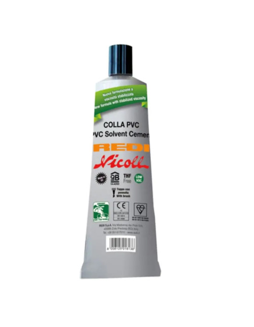 Colla per tubazioni PVC Redi tubetto da 125 ml COLLA12