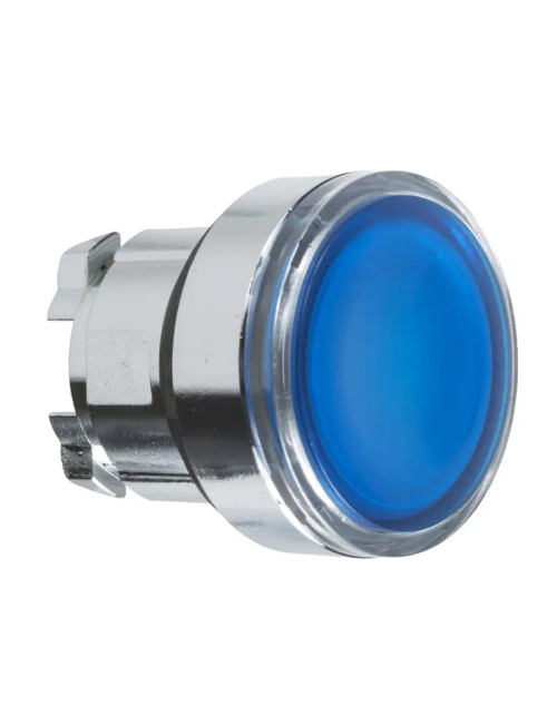 Testa pulsante luminoso Schneider per LED diametro 22mm ZB4BW363